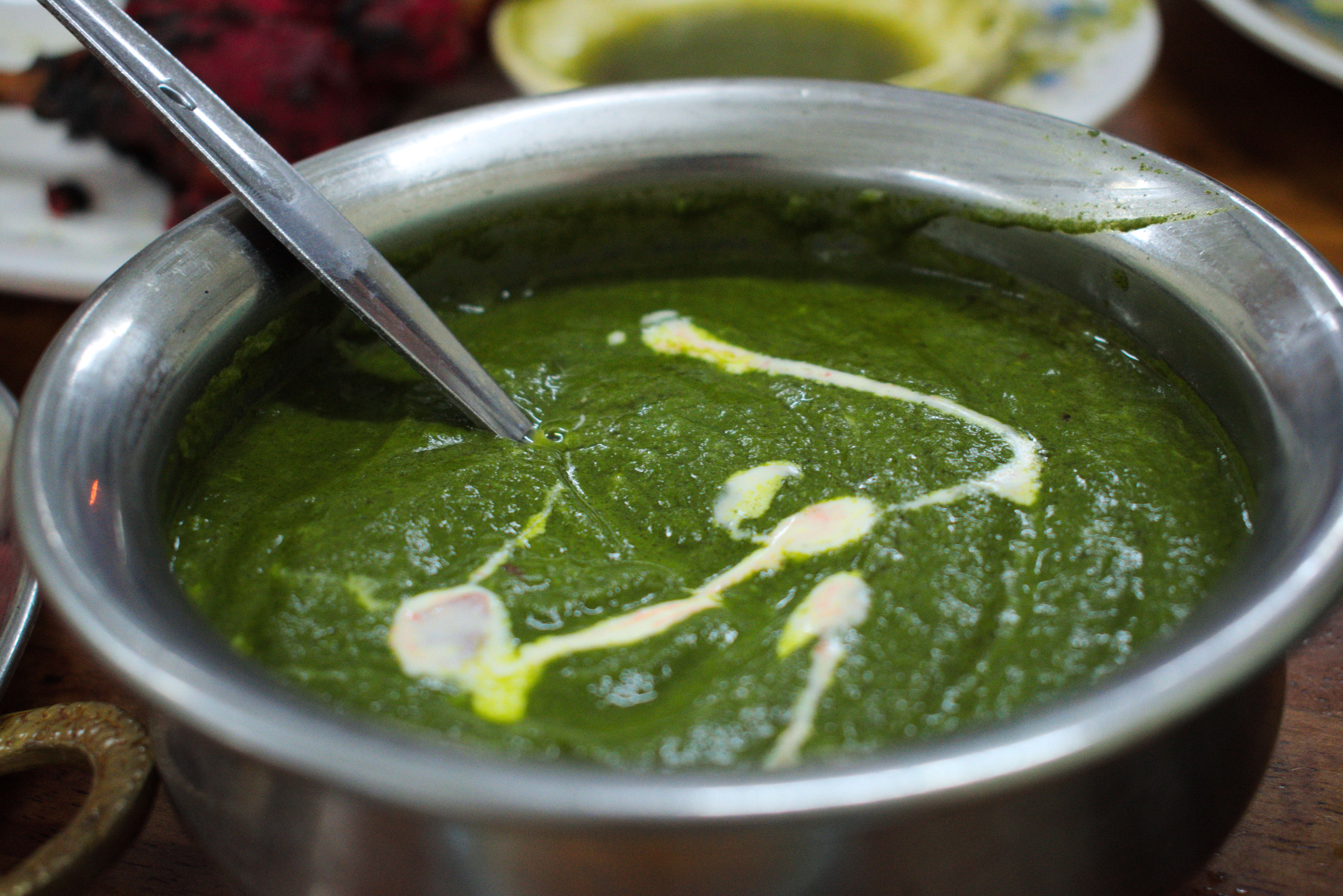 pak putra spinach - palak paneer