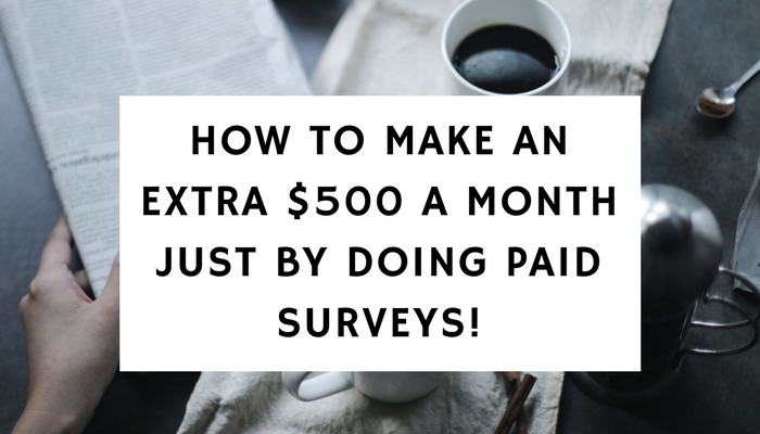 How To Make An Extra $500 A Month Just By Doing Paid ...