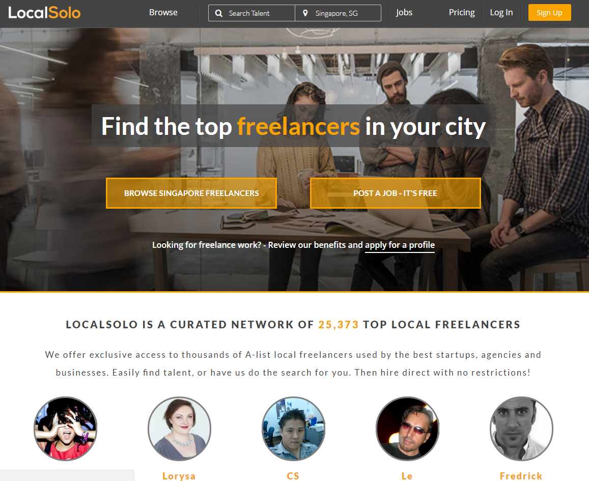 freelance websites localsolo