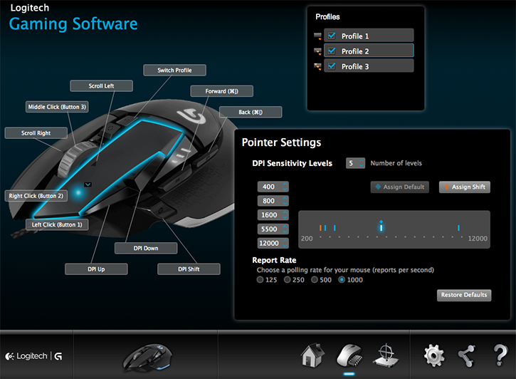 logitech g402 gaming mouse