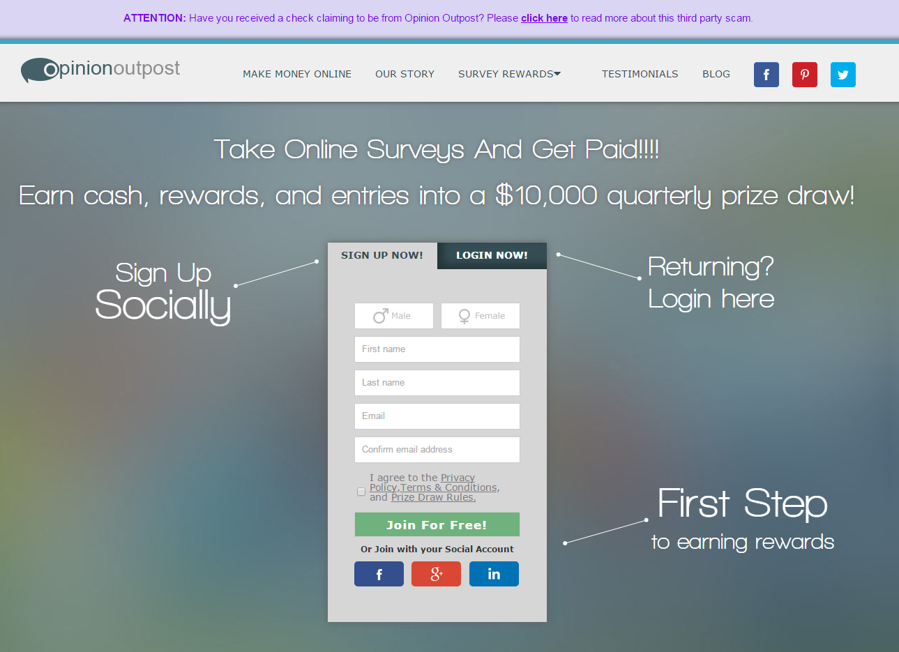 how to make money with paid surveys with opinion outpost