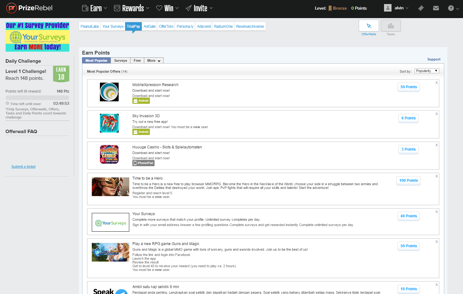 how to make money with paid surveys with prize rebel
