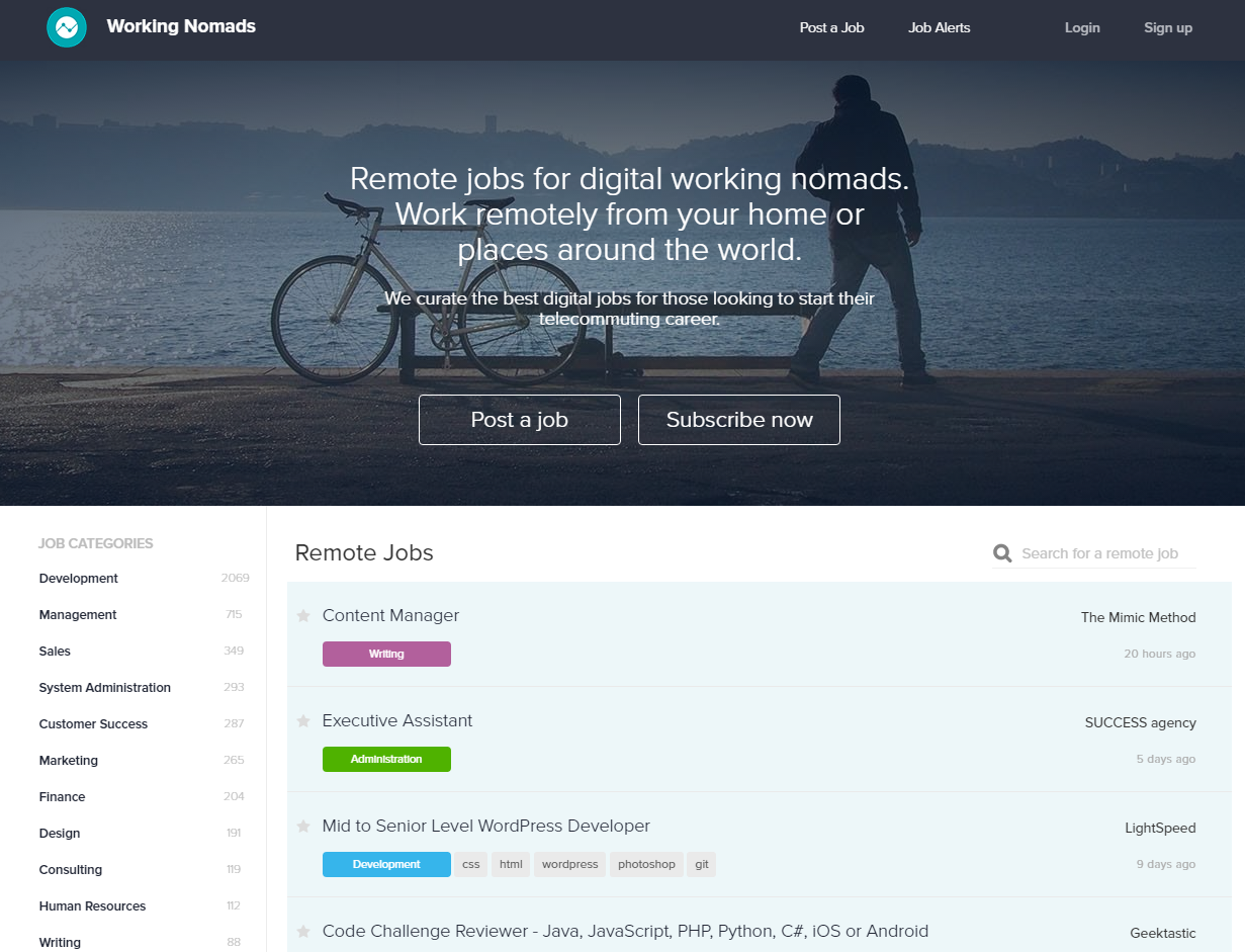 freelance websites working nomads