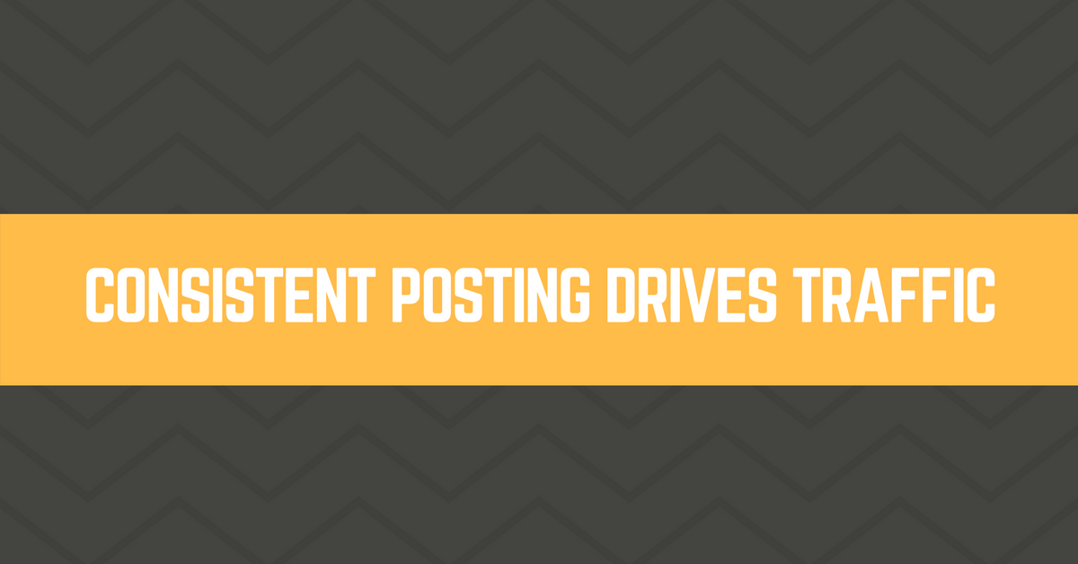 consistent blogging drives traffic