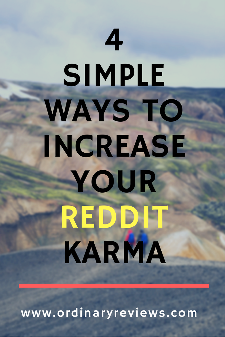  Simple Ways To Increase Your Reddit Karma pin