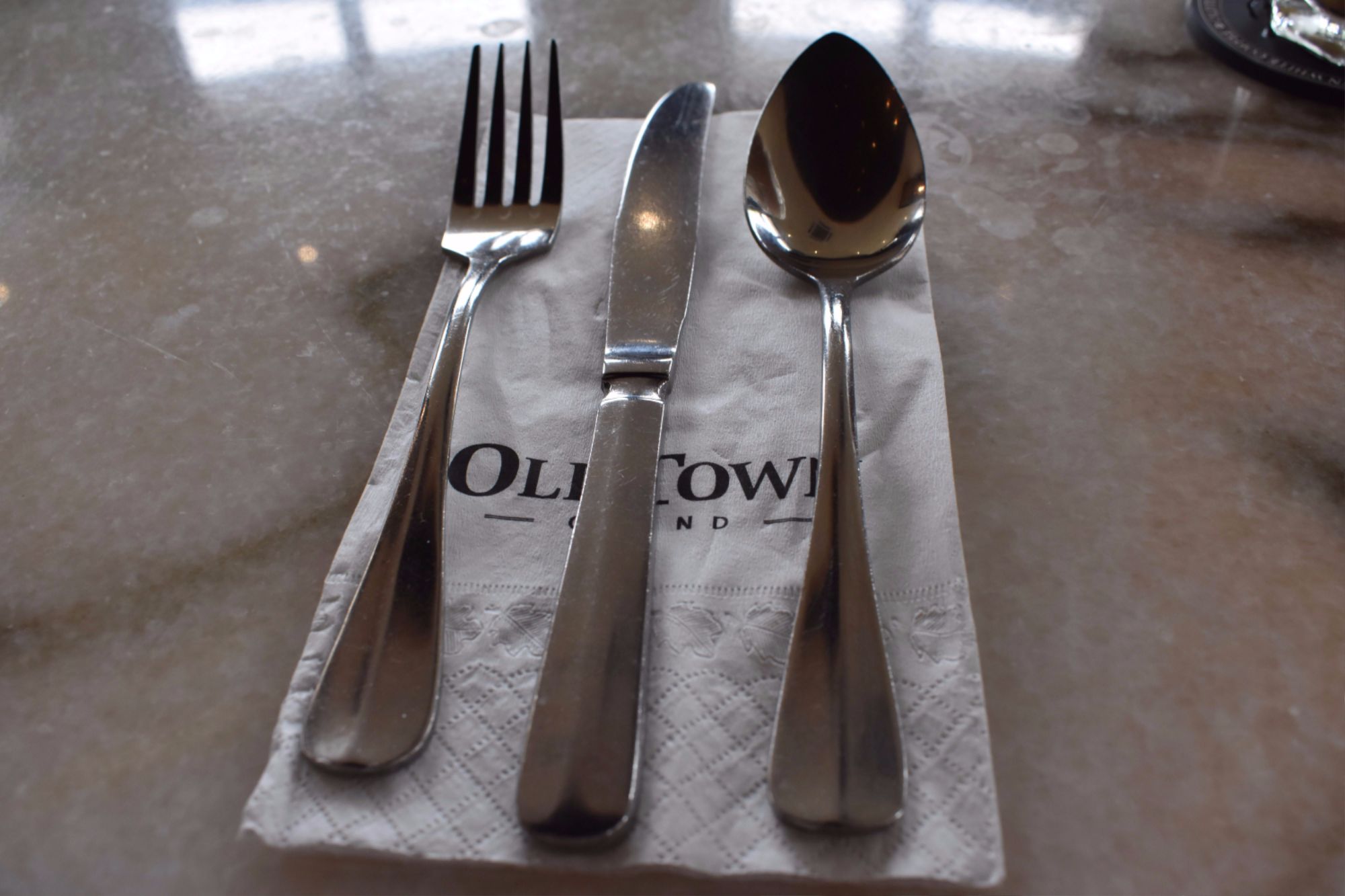 oldtown grand melaka serviette