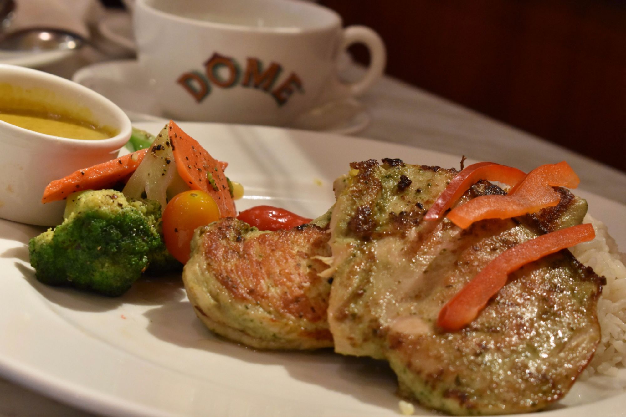 dome cafe johor premium outlet grilled chicken