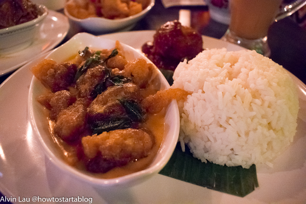 butter milk chicken rice at reminisce midvalley cafe