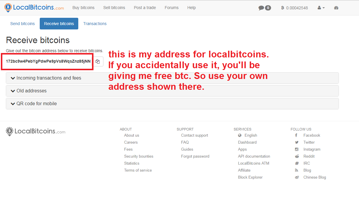 localbitcoin address