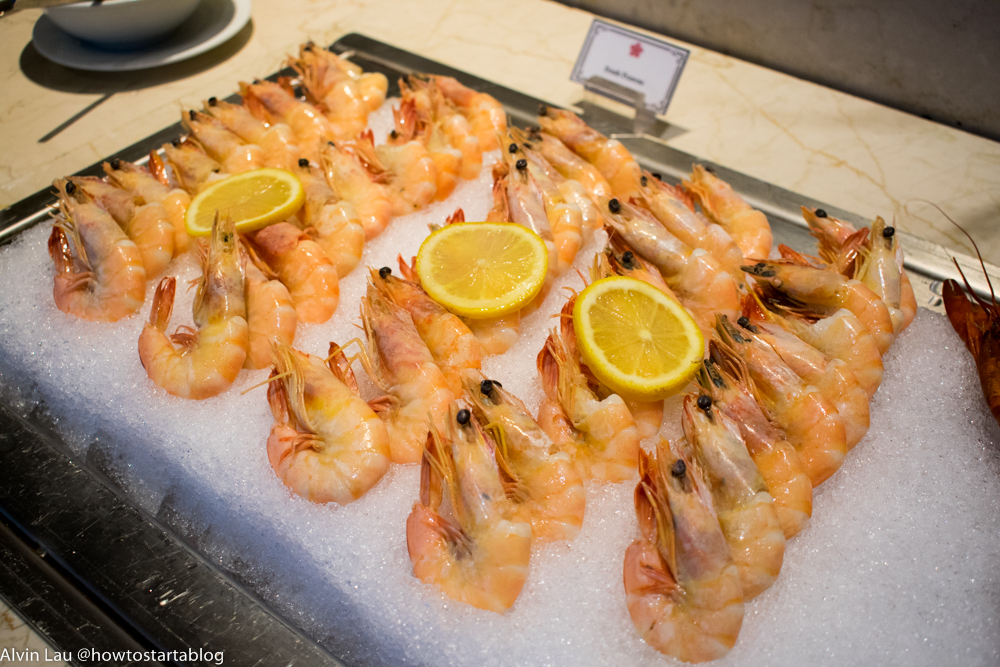 swiss garden buffet dinner prawns