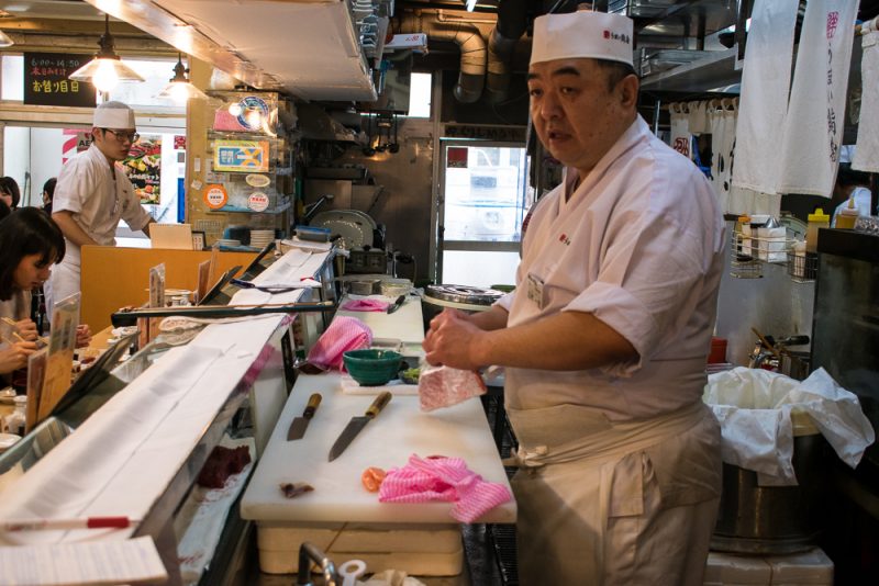 food at tokyo fish market