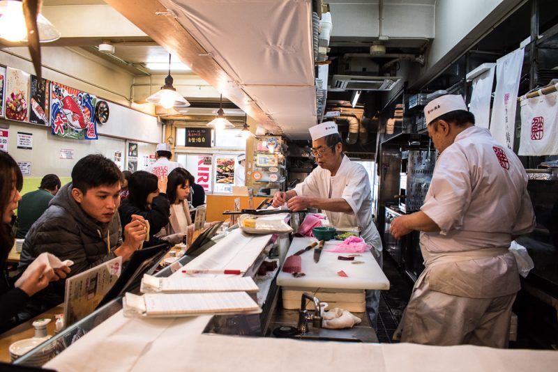 food at tsukiji market