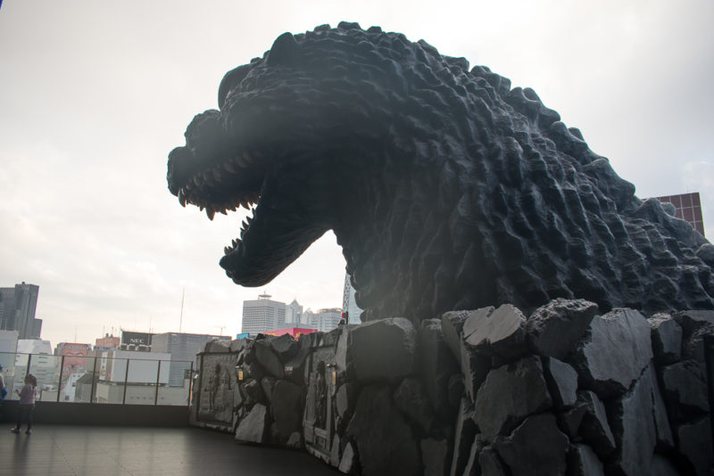 godzilla head shinjuku