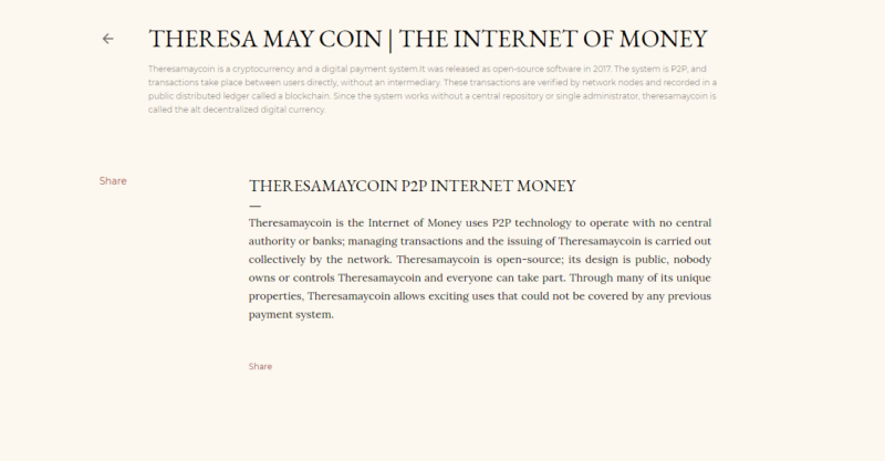 theresa may coin