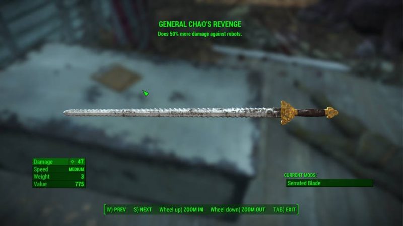 melee weapon fallout 4