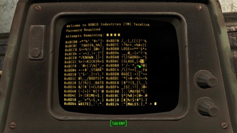 how to hack terminals fallout 4