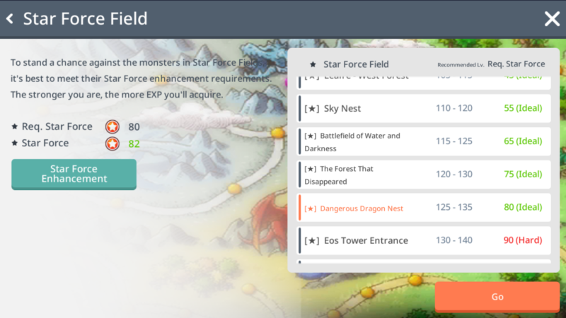 maplestory m star force field guide