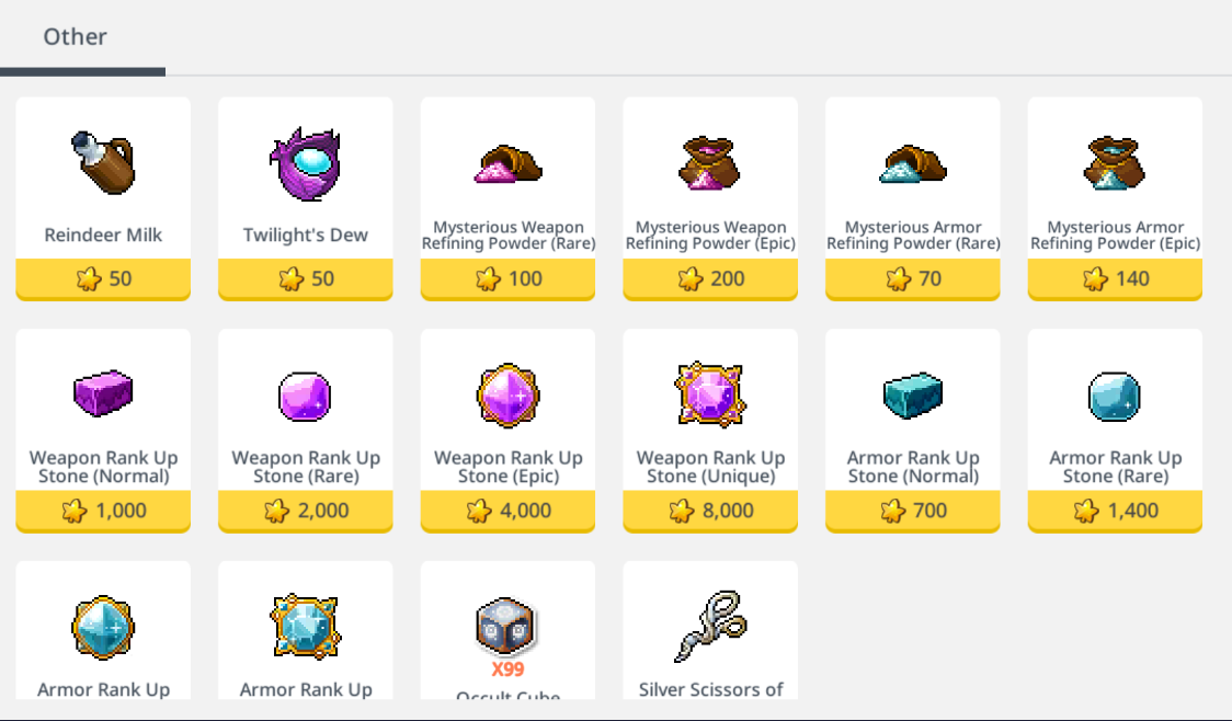 MapleStory M How To Get More Weapon And Armor Refining Powder