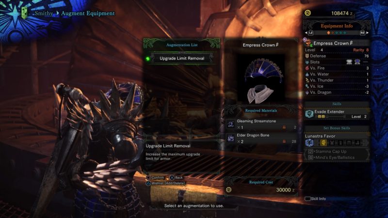 monster hunter world how to augment