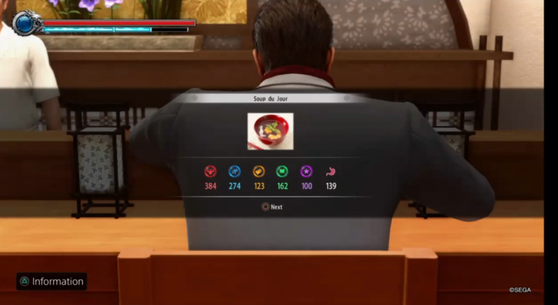 yakuza kiwami 2 eating