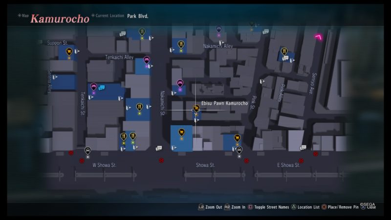 yakuza kiwami 2 maps