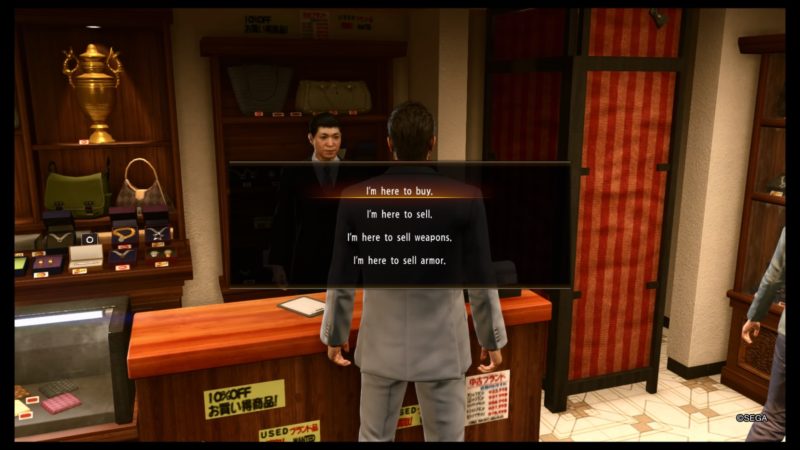 how to sell items in yakuza kiwami 2