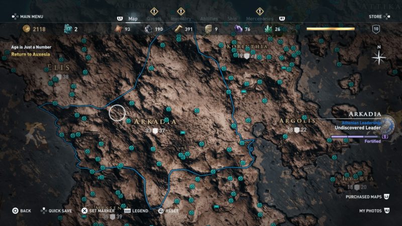 arkadia orichalcum location ac odyssey