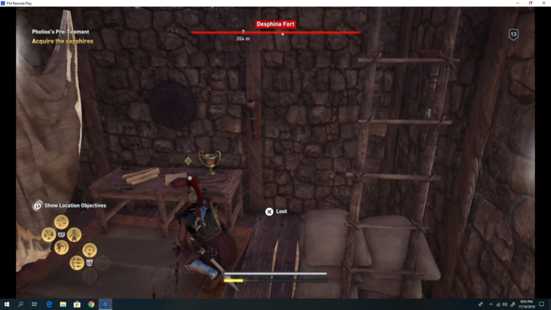 assassin's creed odyssey desphina fort objective location