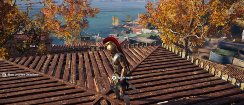 assassins creed odyssey synchronize location for fast travel