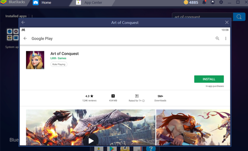 play art of conquest on pc