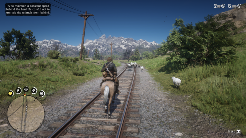 sheep herding - rdr2