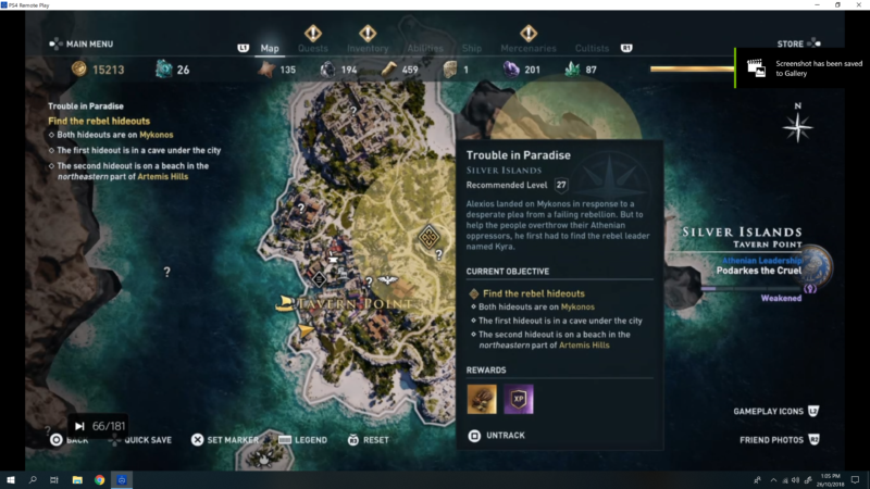 trouble in paradise quest walkthrough - ac odyssey