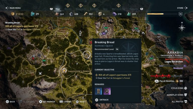 Assassin's Creed Odyssey Vieille Place Forte Assassin's Creed Odyssey: Breaking Bread (Walkthrough)