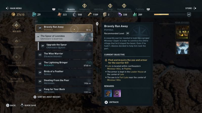 ac-odyssey-bravely-ran-away-quest-guide