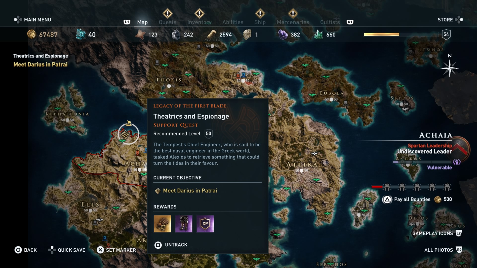 Assassin's Creed Odyssey Theatrics And Espionage (Walkthrough)