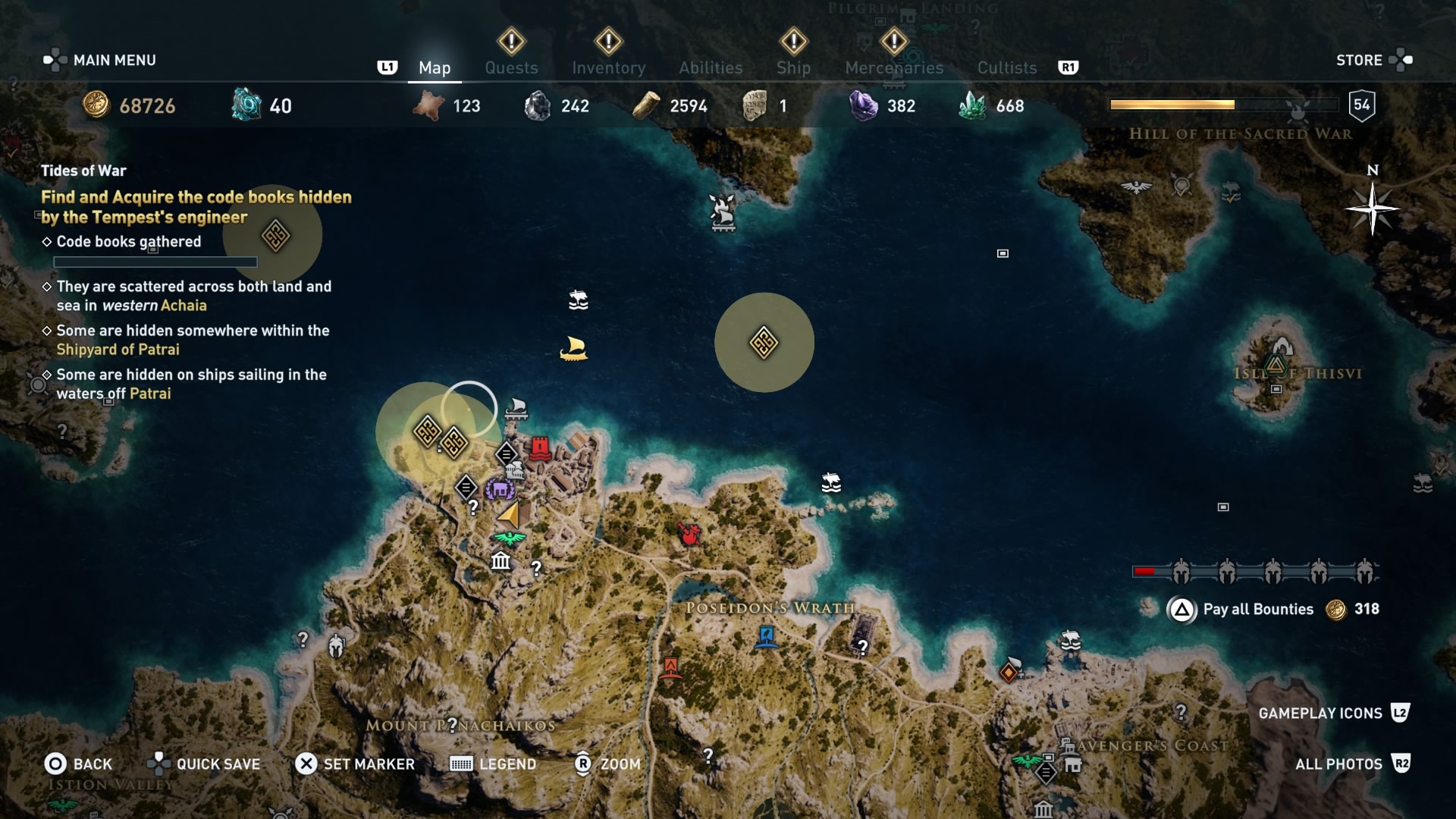 Карта орихалка assassins creed odyssey
