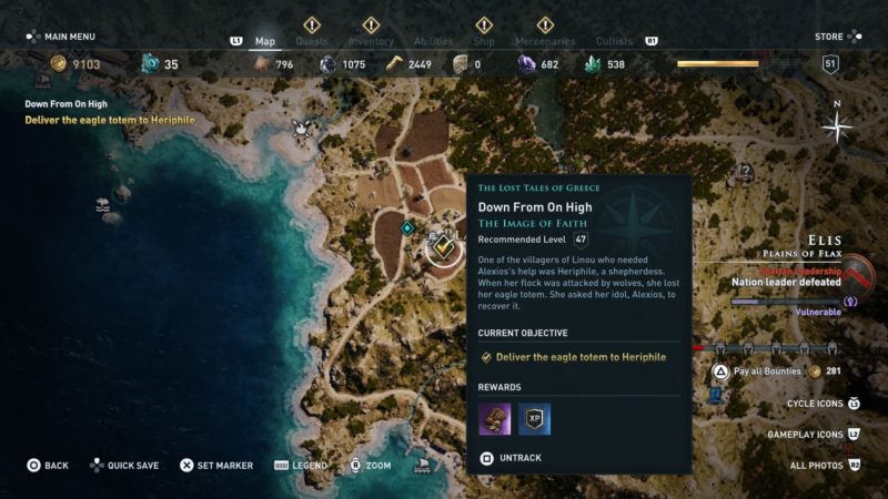 assassins-creed-odyssey-down-from-on-high-quest-walkthrough