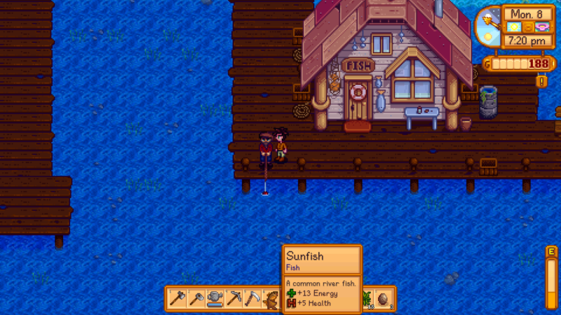 fish energy - stardew valley