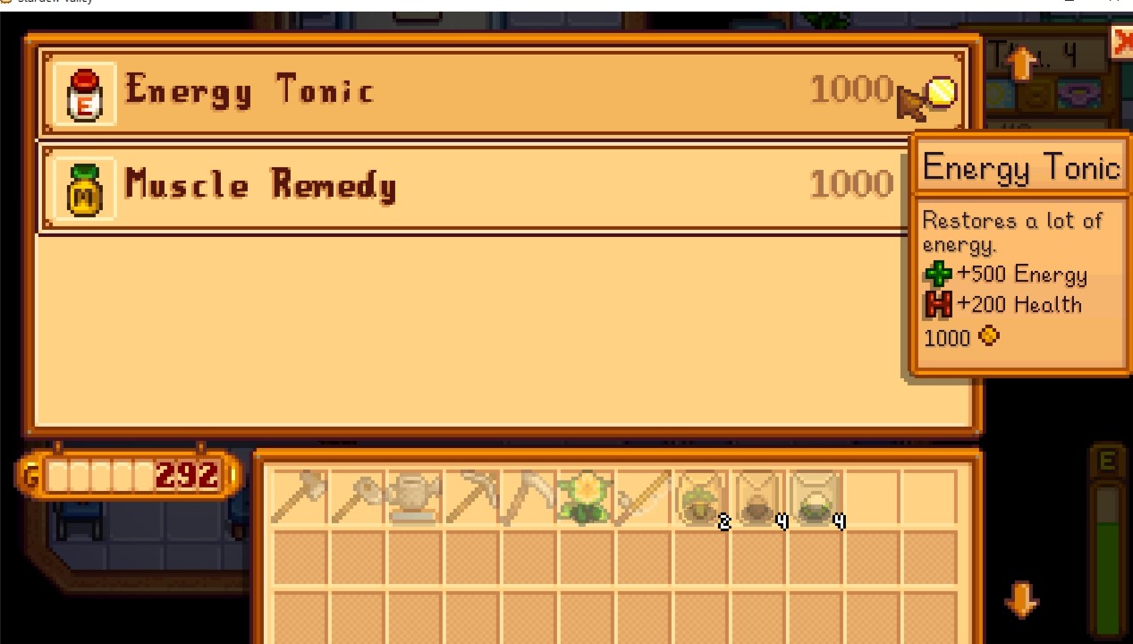 Stardew Valley How To Increase Your Energy For Each Day