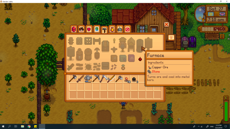 where to get copper bar and copper ore - stardew valley