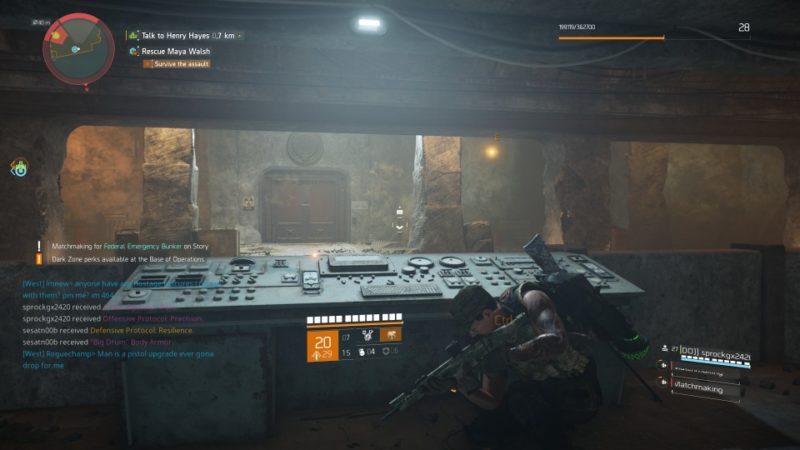 the division 2 - federal emergency bunker location of chest