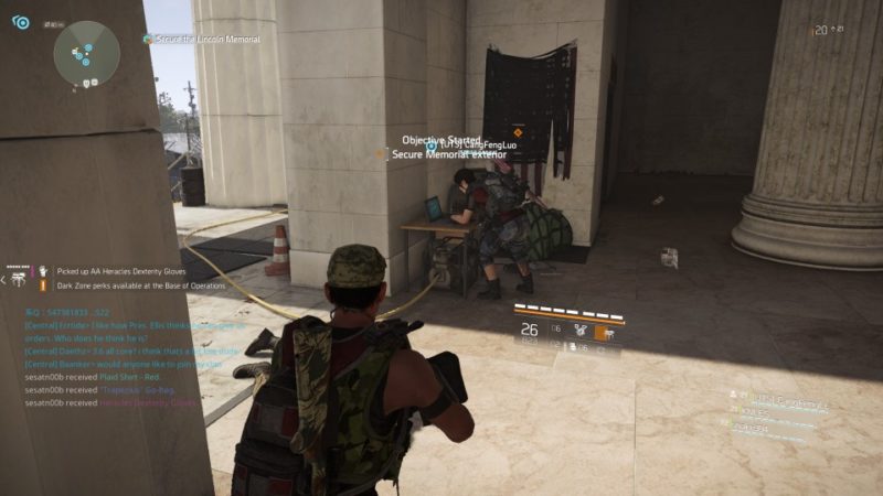 the division 2 - lincoln memorial guide and tip