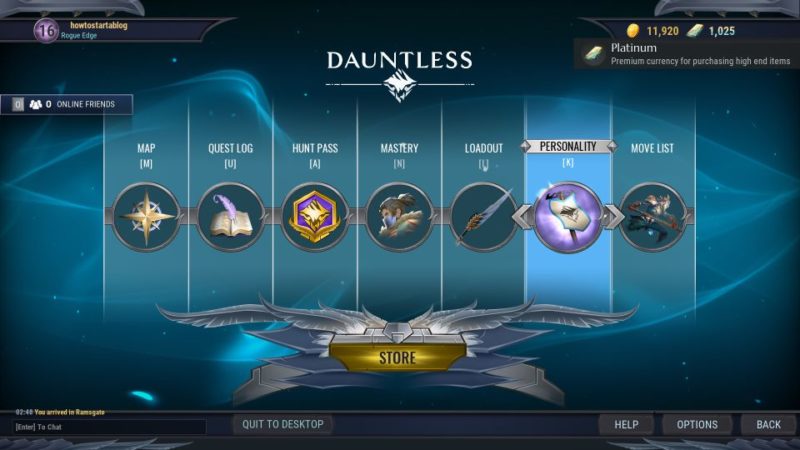 cant buy anything in store - dauntless