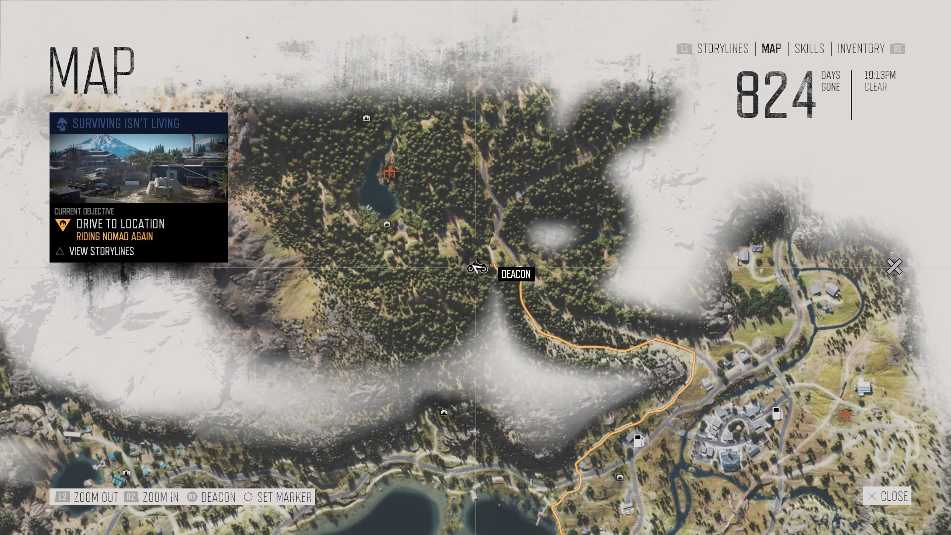 How To Get To The Nero Site Below Copeland's Camp Days Gone