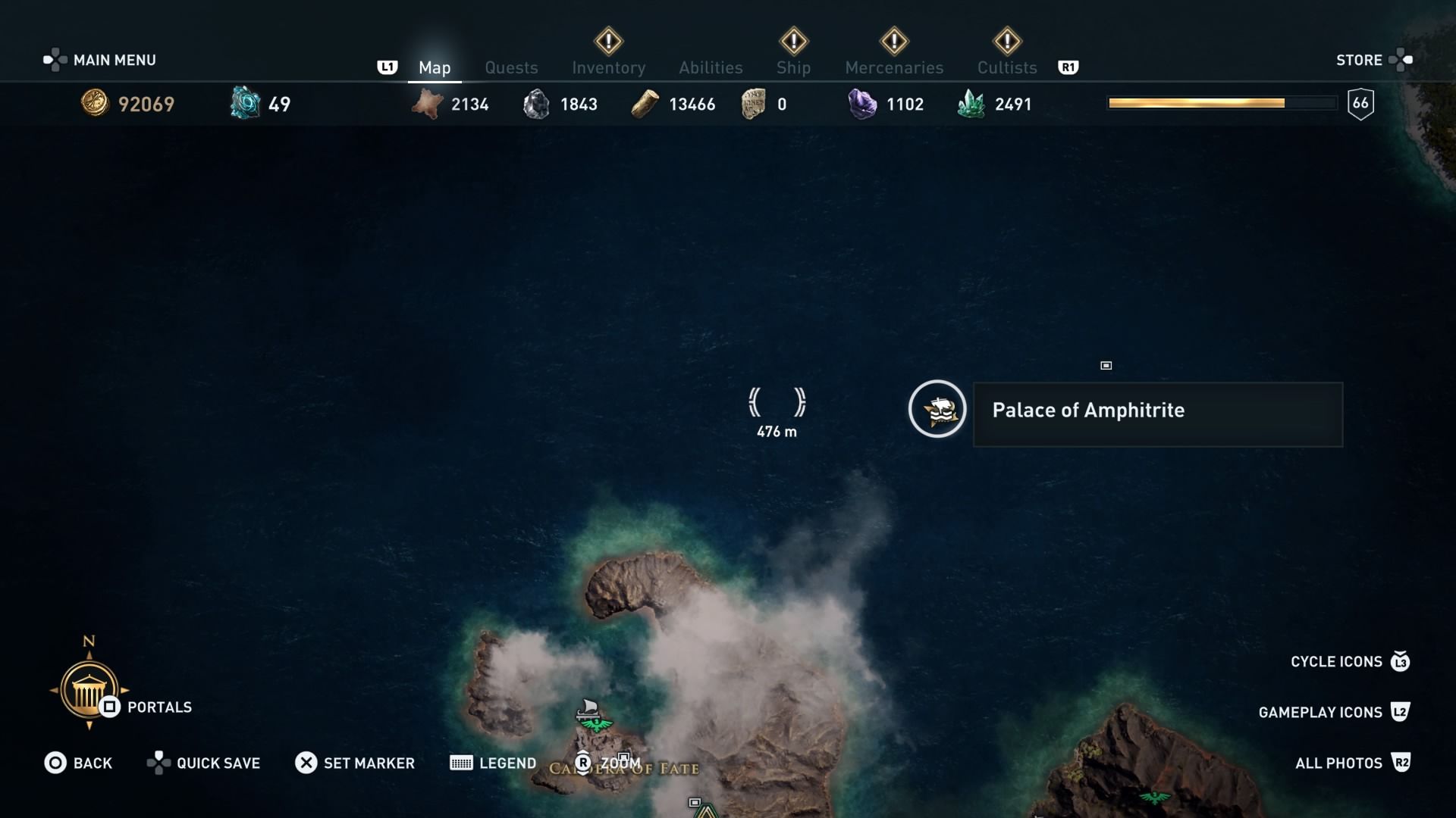 Cultist Location Ship Sunk North Of Thera (Assassin