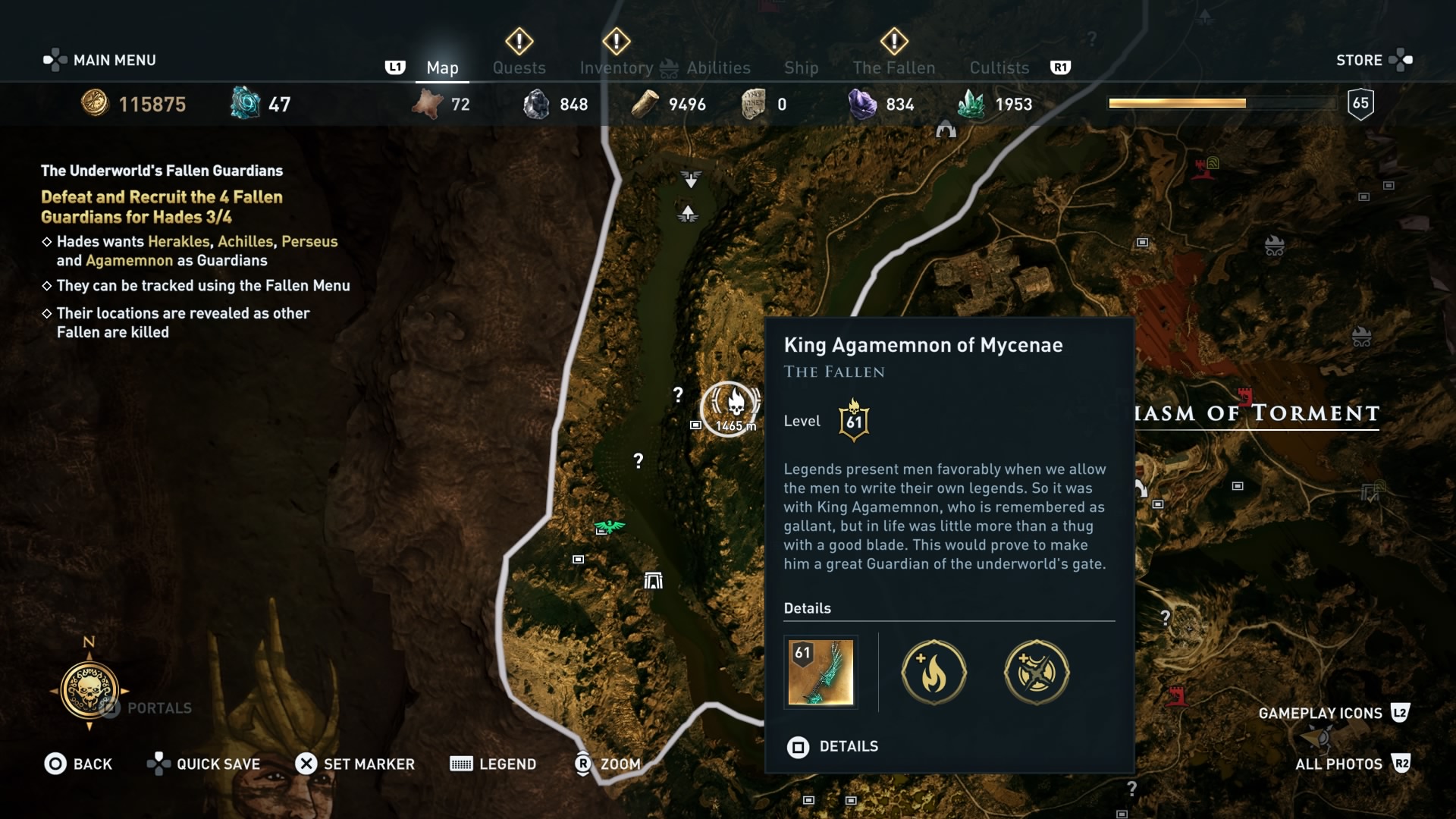 The Underworld's Fallen Guardians (All Fallen Locations) AC Odyssey