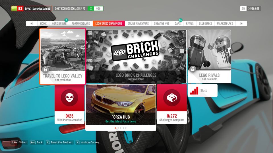 Forza Horizon 4 How To Begin Playing Lego Speed Champions