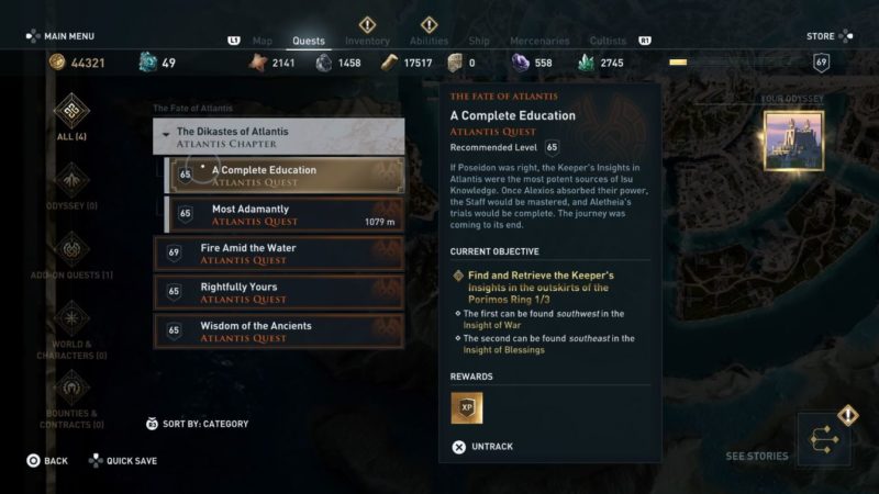 ac odyssey a complete education