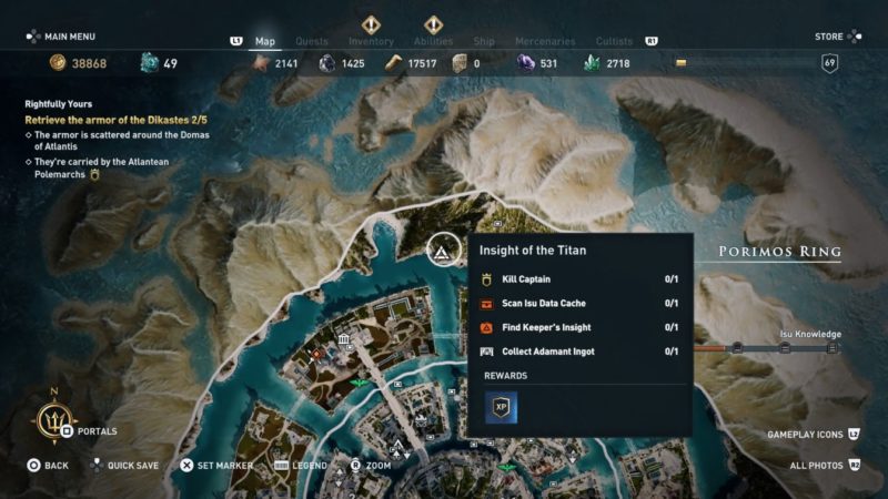 ac odyssey - a complete education - insight of titan