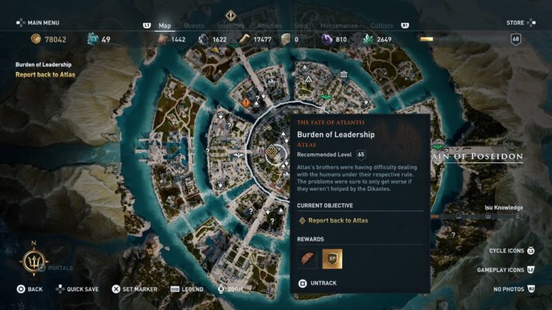 ac odyssey - burden of leadership quest guide